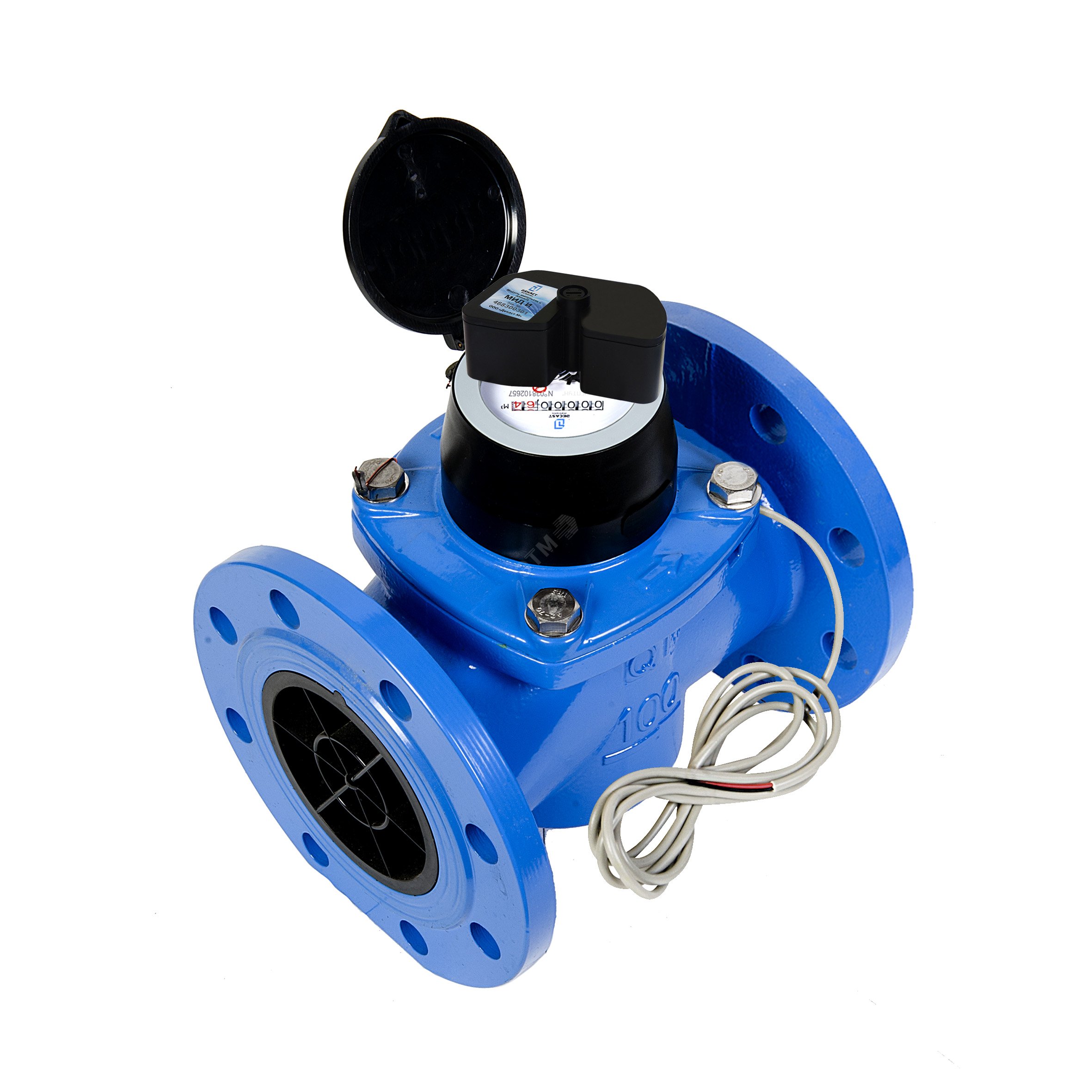 Счетчик воды турбинный СТВХ-100 СТРИМ Класс С с импульсным выходом типа открытый коллектор (МИД И) (IP68)