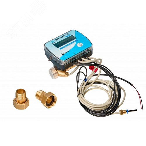 Теплосчетчик ультразвуковой СТК МАРС NEO-20 У О 1,5 (ультразвуковой, для установки на обратный трубопровод, Ду 20, монтажная длина 130 мм, qp=1.5 м3/ч, Pмах=16 кгс/см2, tмах=105 °С, без комплекта монтажных частей) - фото 1