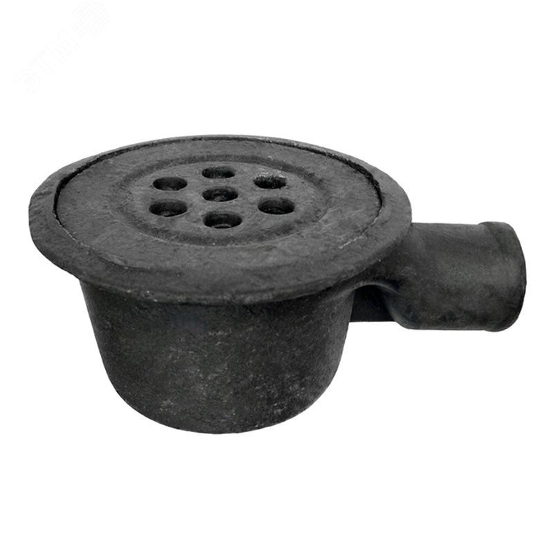 Изображение товара Трап чугунная канализация Дн100 горизонтальный круглый