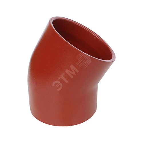 Изображение товара Отвод чугунный SML безраструбный 100 мм 45 градусов для трубопровода