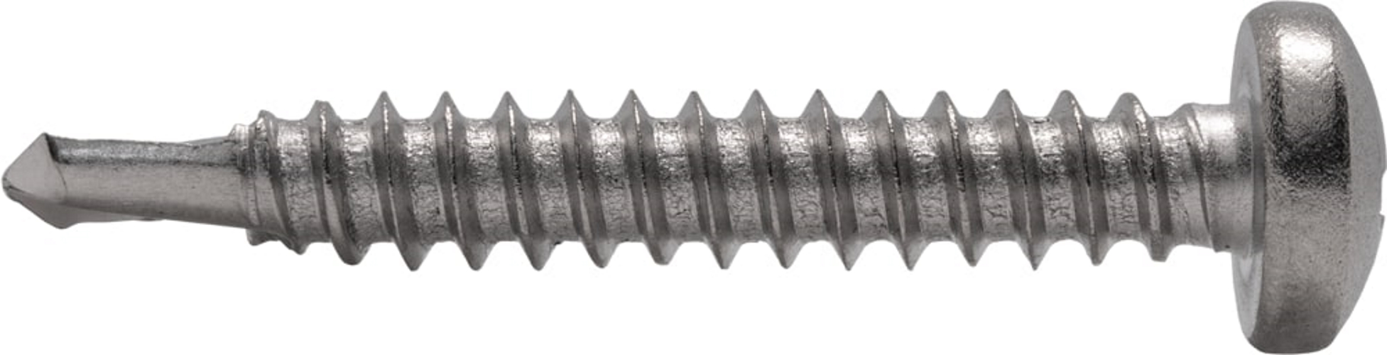 Саморез с полукруглой головкой с буром DIN 7504М  4,8x45 A2