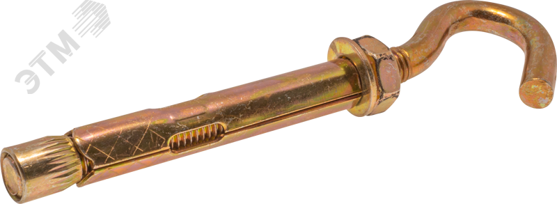 Изображение товара Болт анкерный с крюком 12х 70 (40шт) (упак)