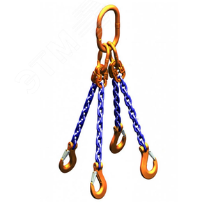 Изображение товара Строп цепной 4СЦ-3.15т/4.0м (d 7мм) (шт)