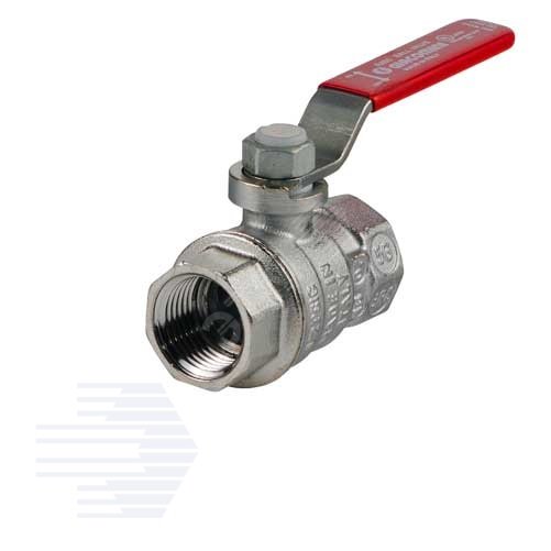 Изображение товара Кран шаровой хромированный R850 Ду 50 2' Ру28 ВВ рычаг красный (шт)