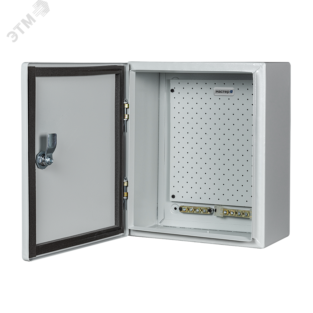 Шкаф монтажный навесной с монтажной панелью IP54, 290х340х160 мм Мастер-1У Mastermann - превью 3