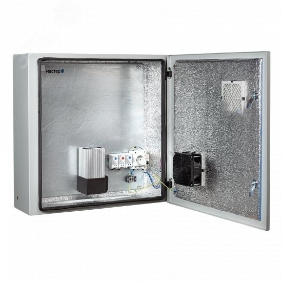 Изображение товара Термошкаф (климатический) телекоммуникационный Мастер-4УТПВ-А 600х600х210мм IP54 с обогревом и предстартом Mastermann (шт)