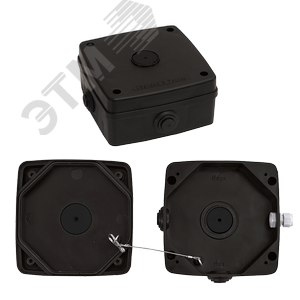 Коробка монтажная универсальная МК-1 PRO (чёрная) для видеокамер