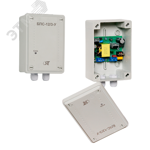 Изображение товара Блок питания стабилизированный БПС-12/3-У (уличный) (шт)