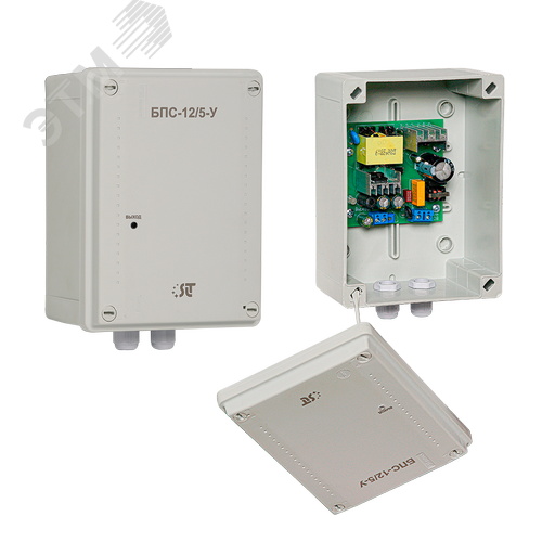 Изображение товара Блок питания стабилизированный БПС-12/5-У (уличный) (шт)