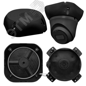 Коробка монтажная универсальная МК-3 PRO (чёрная) для видеокамер