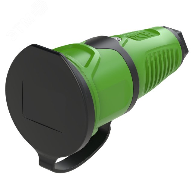 Изображение товара Розетка каб 16A/250V/2P+E/IP54 PCE Taurus2 зеленая