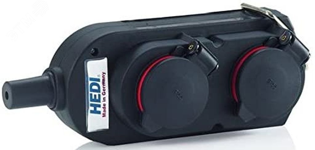 Изображение товара Колодка подвесная 4-Shuko 16А 230V IP44 черная HEDI