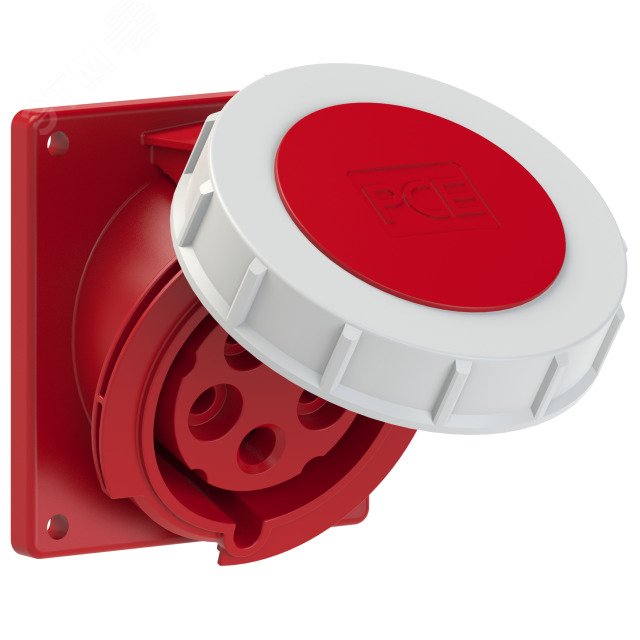 Изображение товара Встраиваемая наклонная силовая розетка 32А/400V IP67 PCE