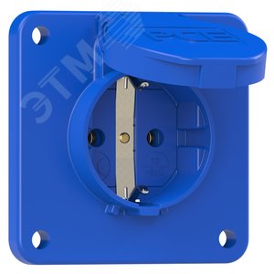 Изображение товара Розетка встраиваемая 16A/250V/2P+E/IP54, 75x75 (шт)