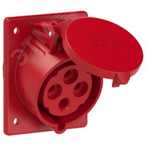 Изображение товара Розетка встраиваемая наклонная 32А/400V/3P+E/IP44 (шт)