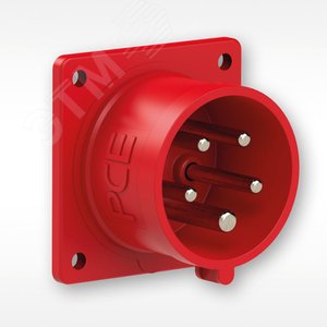 Изображение товара Вилка встраиваемая 32А/400V/3P+E/IP67, фланец 75x75 (шт)