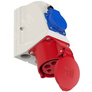 Изображение товара Розетка настенная комбинированная 32А/400V/3P+N+E/IP44 (шт)