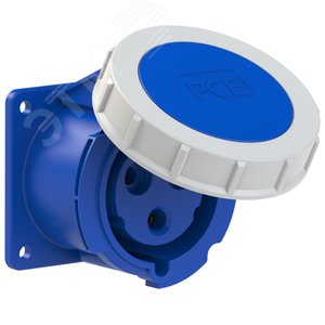 Изображение товара Розетка встраиваемая 32А/230V/1P+N+E/IP67, фланец 75x75 (шт)