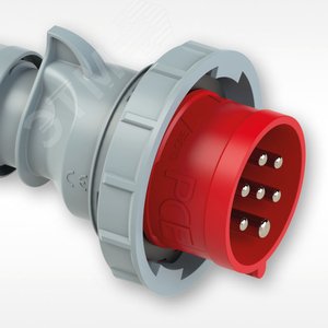 Изображение товара Вилка кабельная 32А/400V/6P+E/IP67, никелированные контакты (шт)