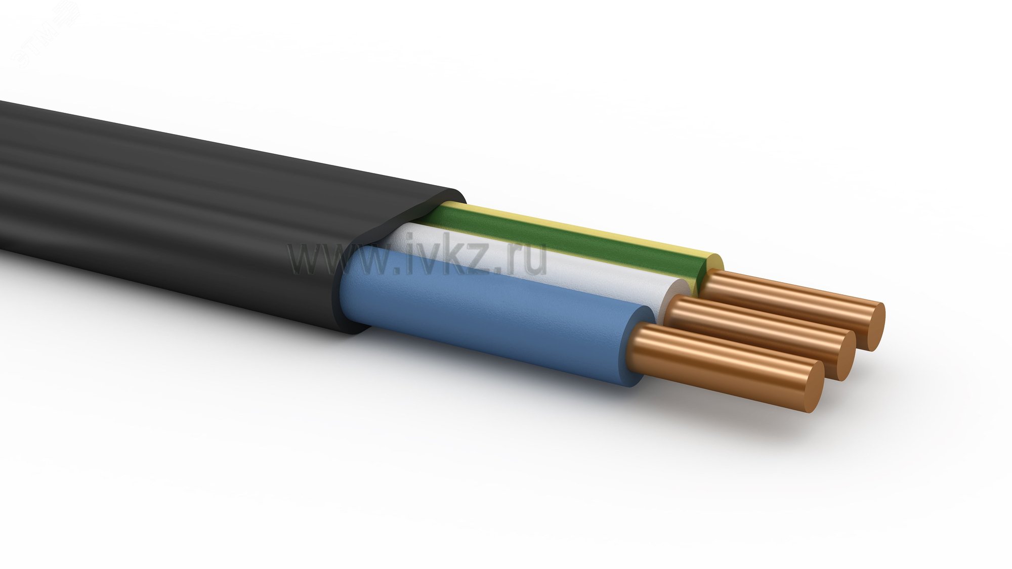 Кабель силовой ВВГ-Пнг(А)-LSLTx 3х4 ок (N.PE)-0.66 ТРТС Ивановский кабельный завод
