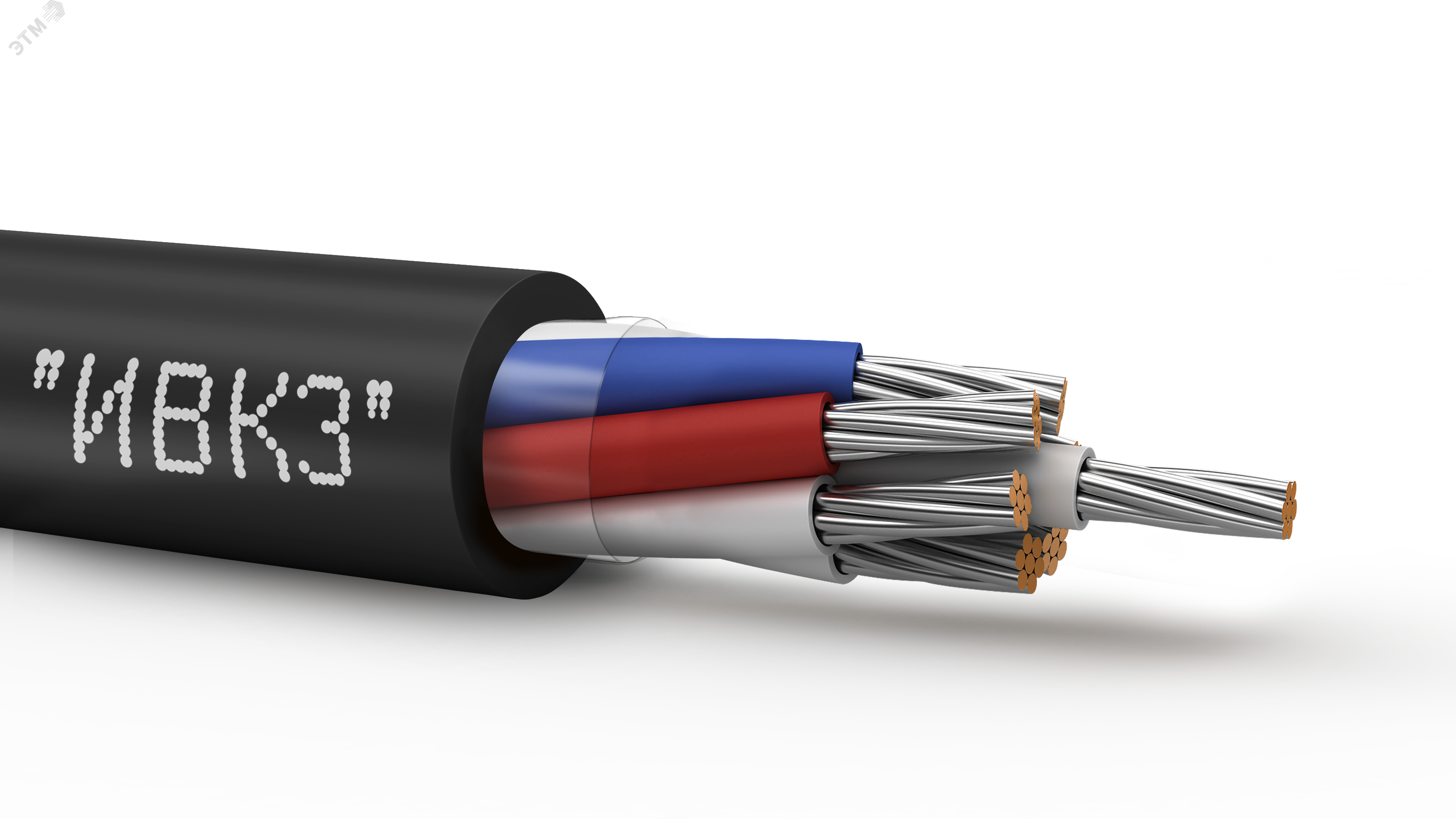 Изображение товара Кабель монтажный МКШнг(А)-LS 12х1.5 ТРТС 50м для внутренней электропроводки