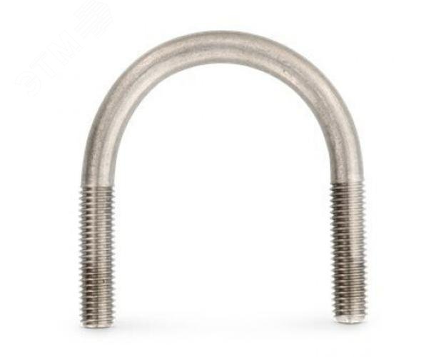 Изображение товара Болт-скоба U-образный АРТ 3570 А2 A 64 M12 номинальный диаметр 50 мм (шт)