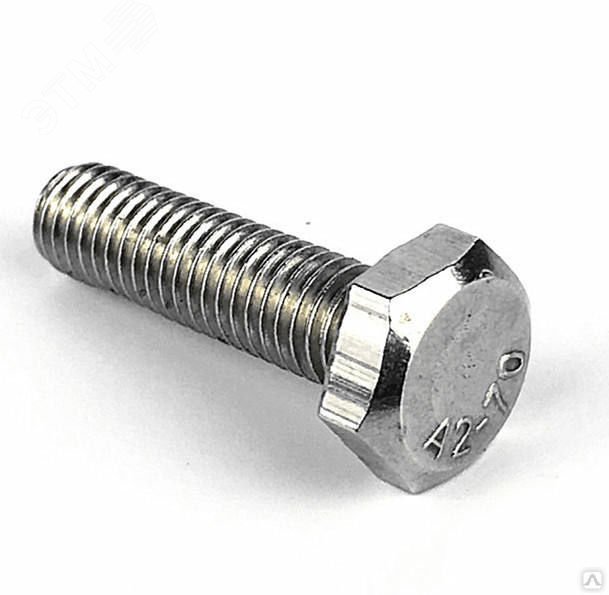 Изображение товара Болт с шестигранной головкой, полная резьба DIN 933, A2, M20x100, Германия