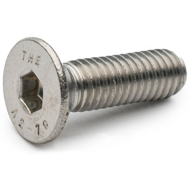 Винт с потайной головкой, прямой шлиц ДИН 963 А2 M 4X8