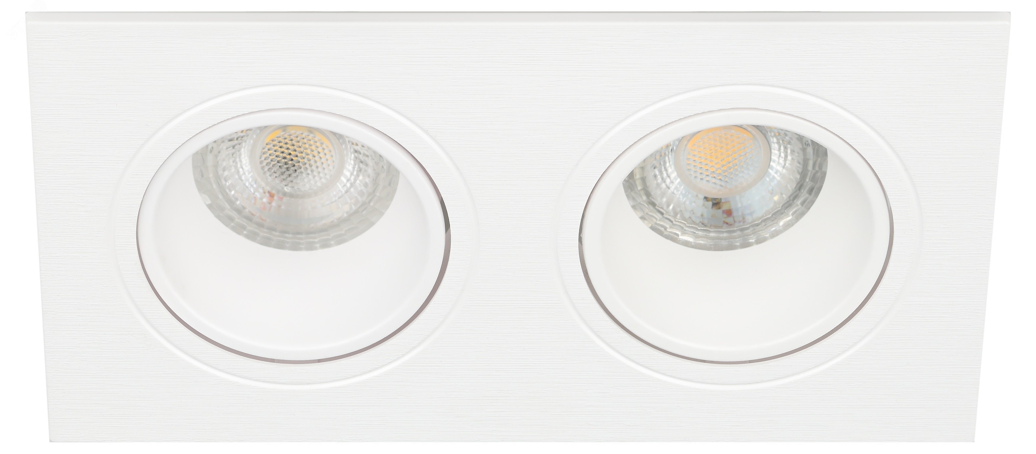 Встраиваемый светильник декоративный KL90-2 WH MR16/GU5.3 белый, пластиковый (MR16/GU5.3 в комплект не входит) Б0054371 ЭРА - превью