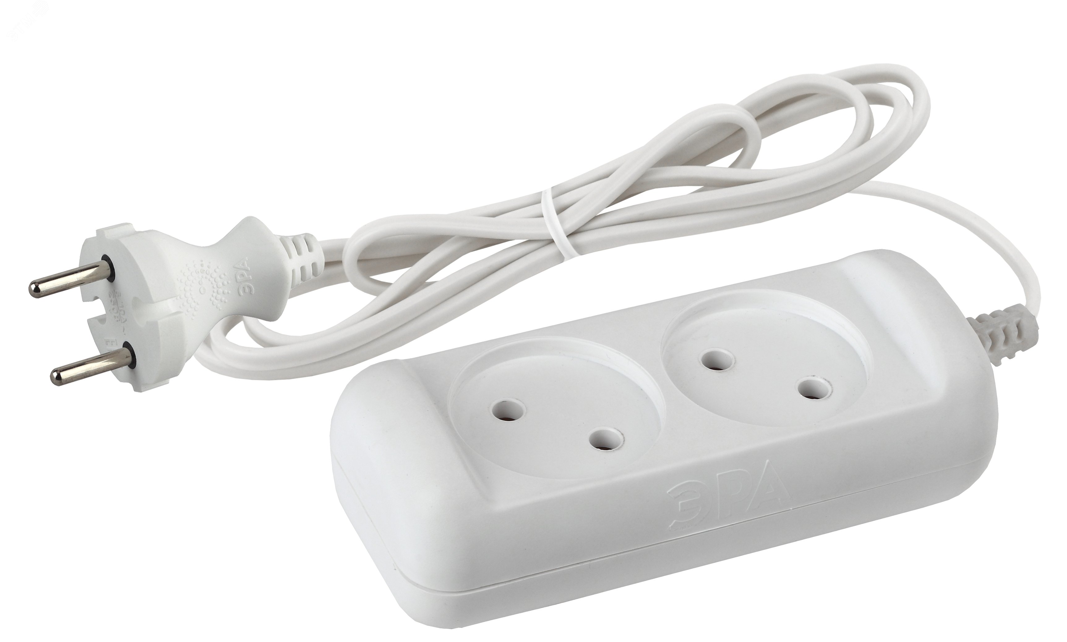 Изображение товара Удлинитель электрический без заземления 2 розетки 1,5м ШВВП 2x0,75мм2 6А UX-2-1,5m (шт)