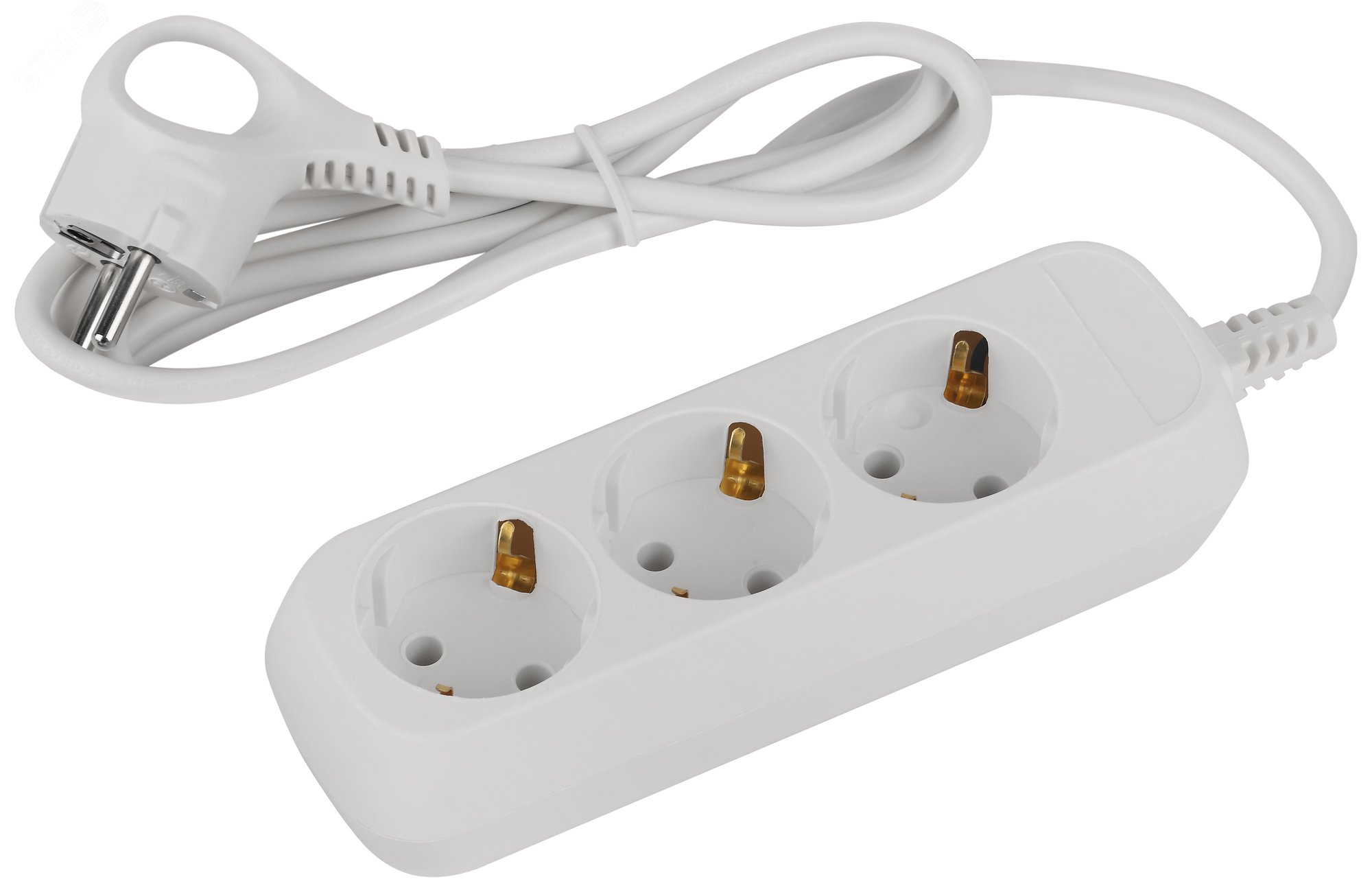 Изображение товара Удлинитель электрический ЭРА GREENLINE 3 розетки с заземлением 1,5м ПВС 3x0.75мм2