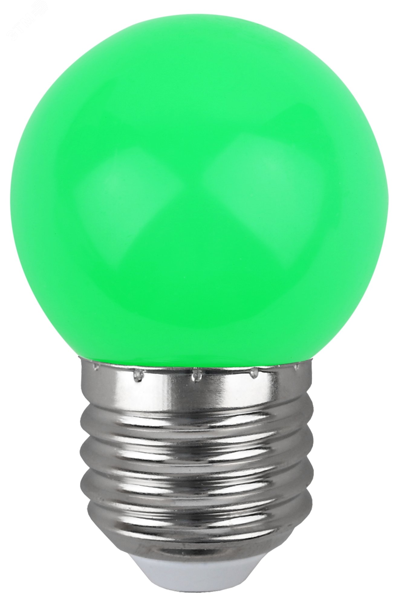 Лампа светодиодная для Белт-Лайт диод. шар, зел., 4SMD, 1W, E27 ERAGL45-E27 LED Р45-1W-E27 Б0049574 ЭРА - превью 2