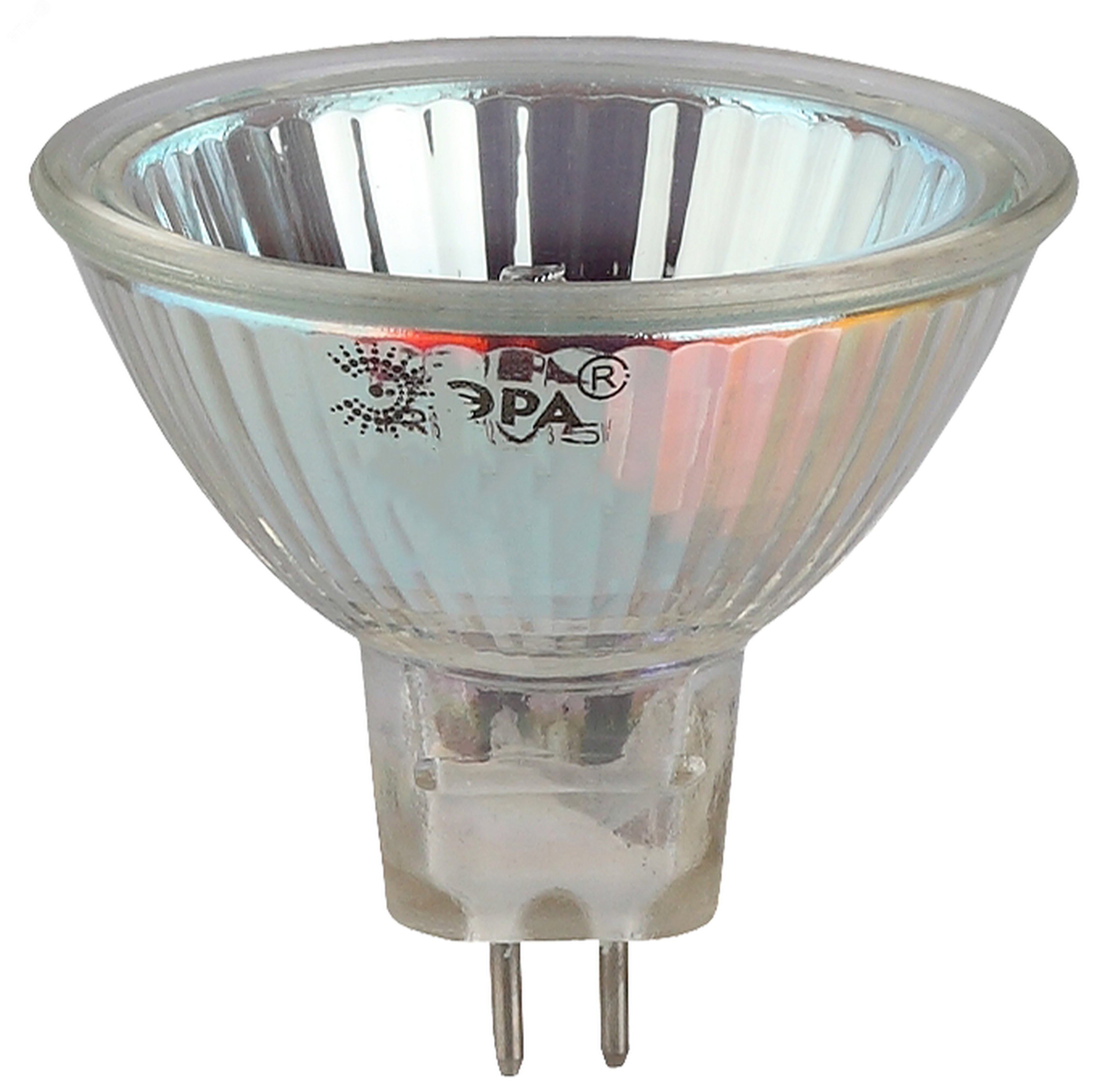 Лампа накаливания галогенная GU5.3-MR16-50W-12V-CL (галоген, софит, 50Вт, нейтр, GU5.3) (10/200/6000) C0027358 ЭРА - превью 3