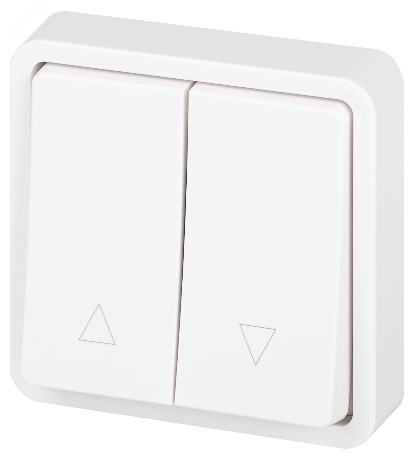 Изображение товара Переключатель Эксперт 11-1528-01 кнопочный IP55 10А 250В для жалюзи белый