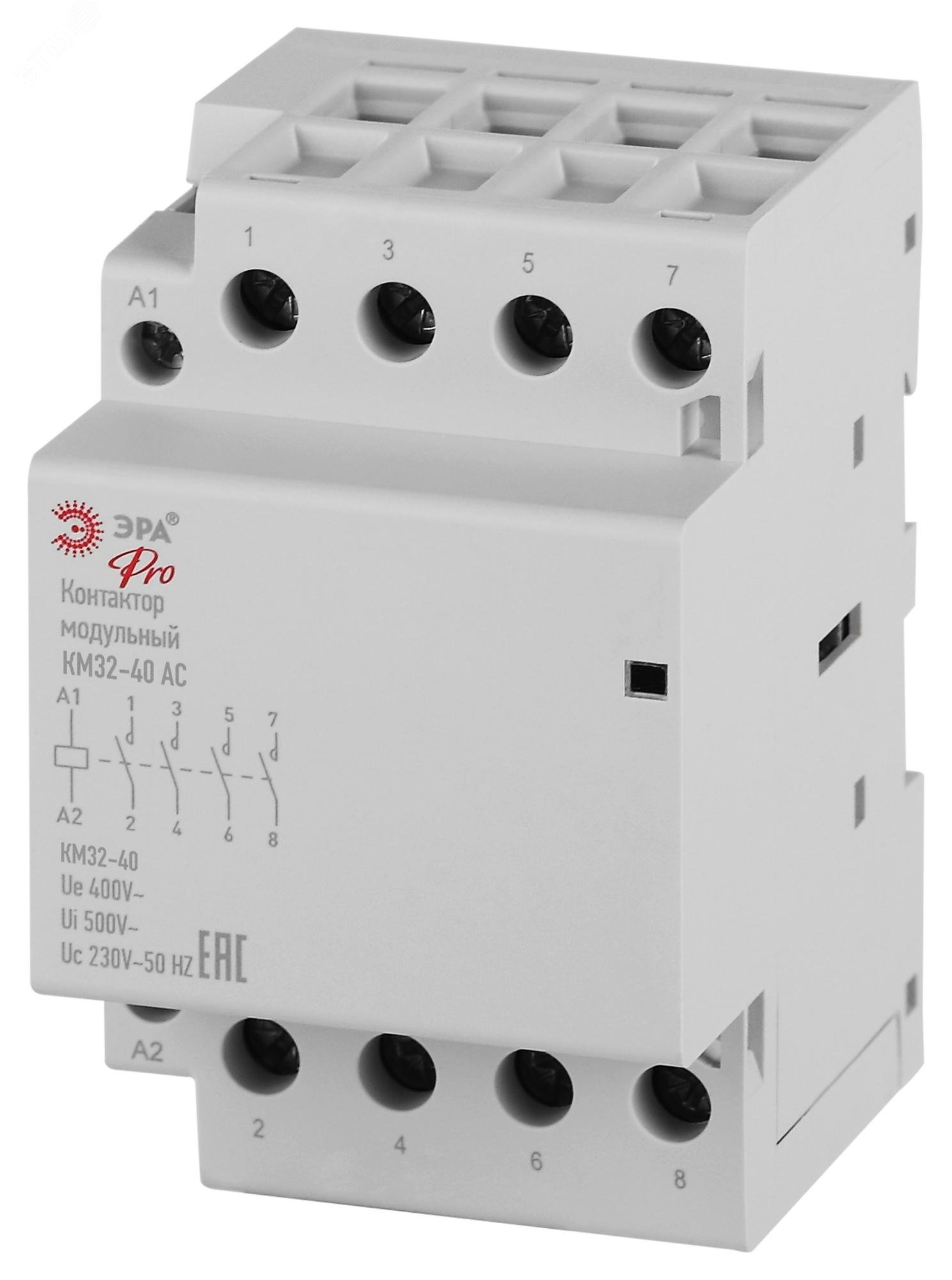 Изображение товара Контактор модульный ЭРА PRO NO-902-335 для автоматизации нагрузок 32 А