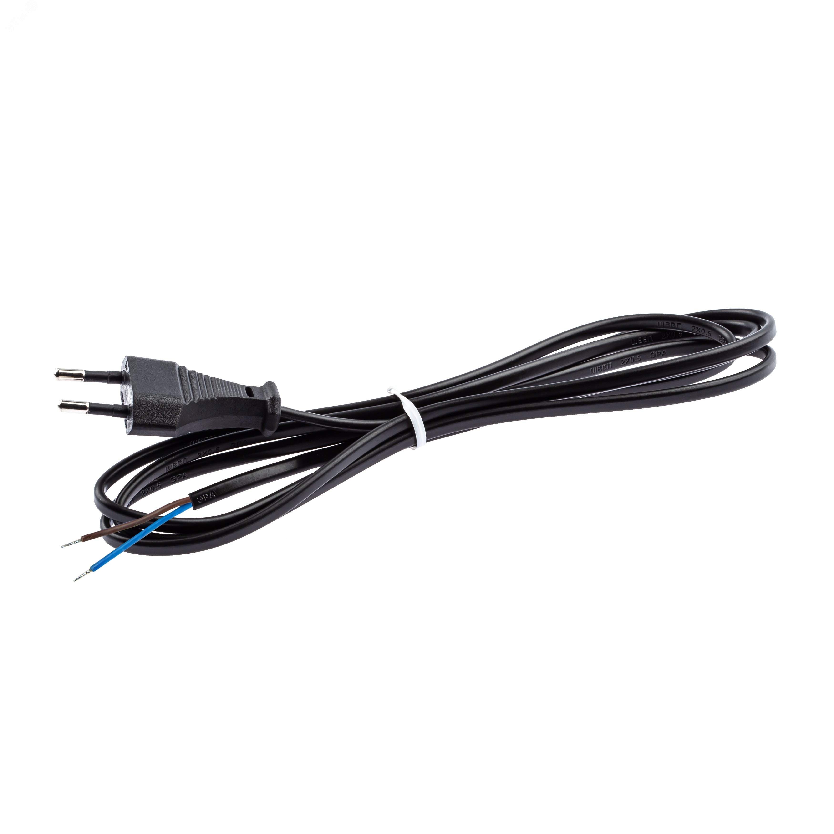 Изображение товара Шнур питания для бытовых приборов UX-ШВВП-1,8m-B 1,8 м черный ЭРА