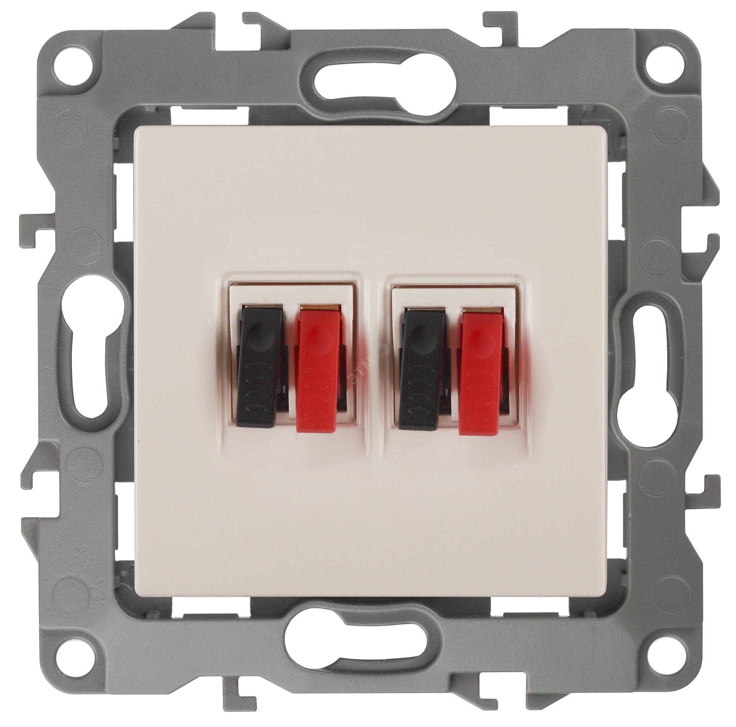 Изображение товара Розетка аудио двойная серии Эра 12 слоновая кость IP20