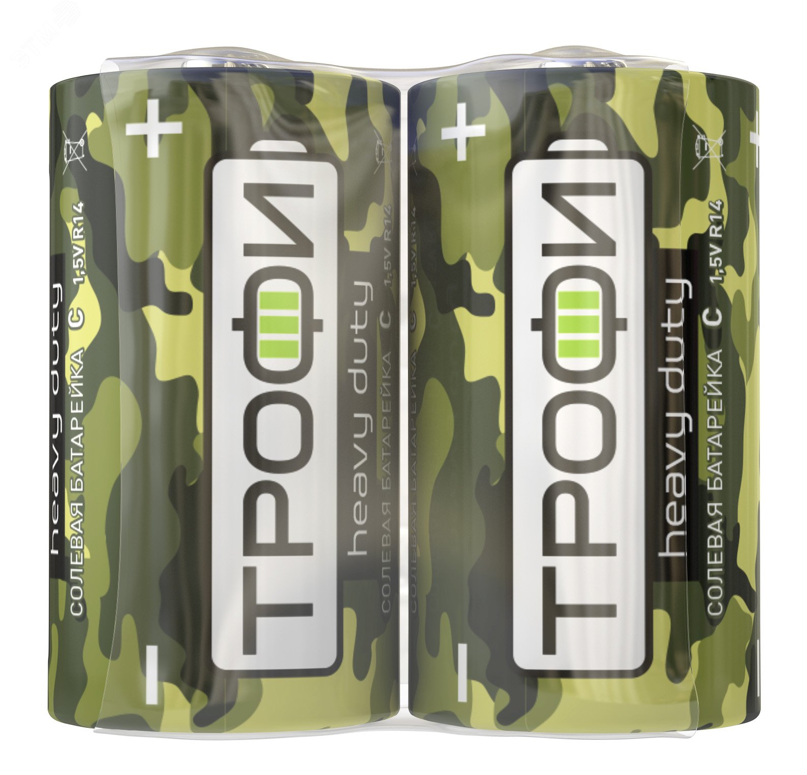 Изображение товара Батарейка Трофи R14-2S CLASSIC HEAVY DUTY Zinc (12/600/9600) (шт)