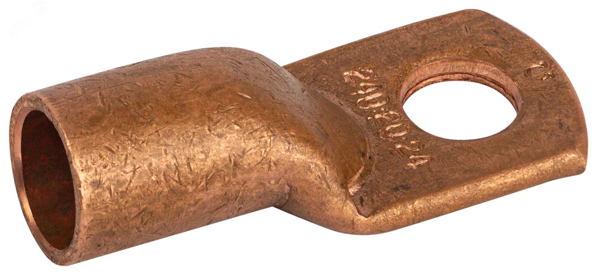 Изображение товара Медный наконечник кабельный ЭРА ТМ 240-20-24 для проводов до 300 мм2