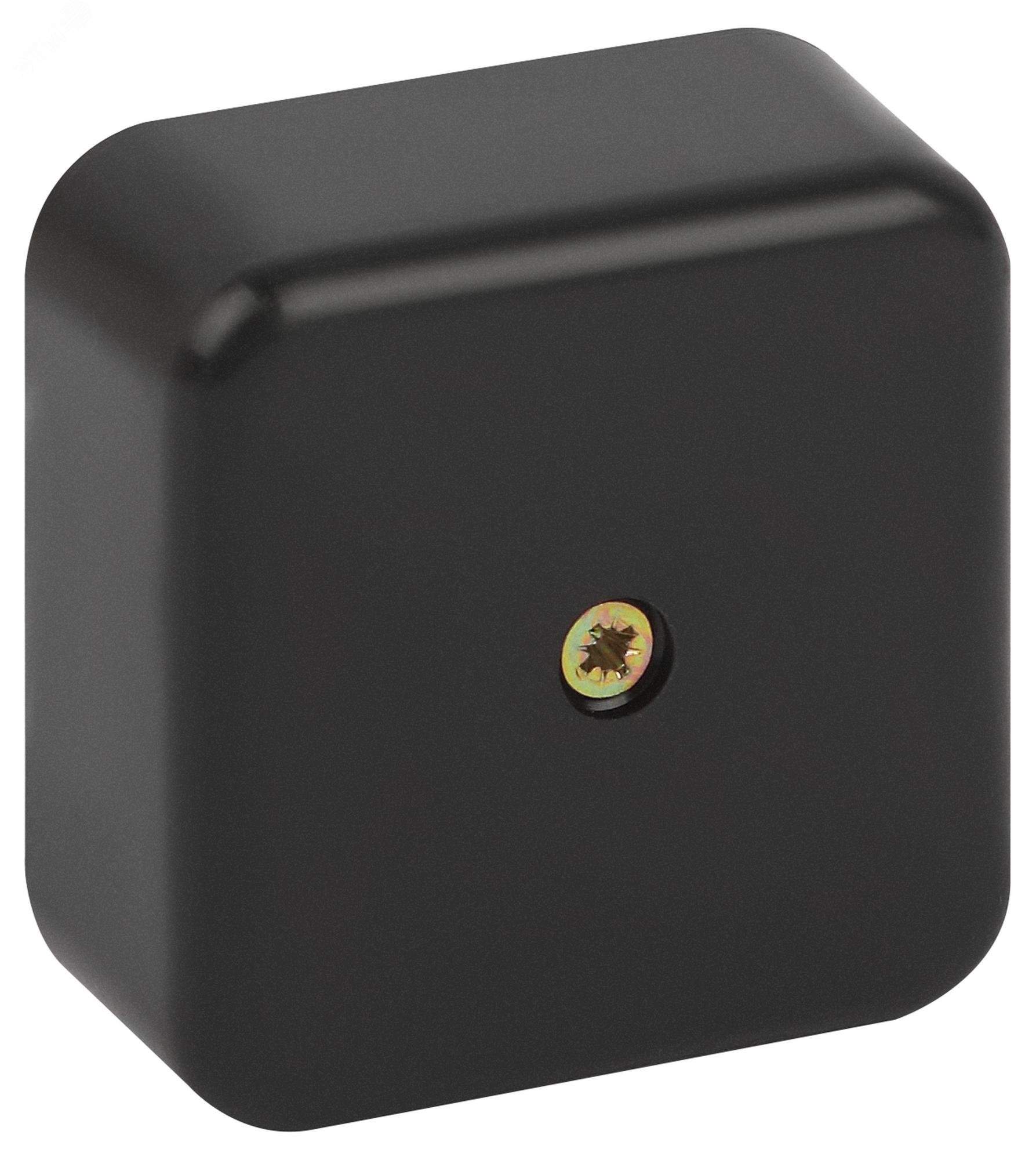 Изображение товара Распаячная коробка BS-B-50-50-20 для кабель-канала черная 50х50х20мм IP40 (шт)