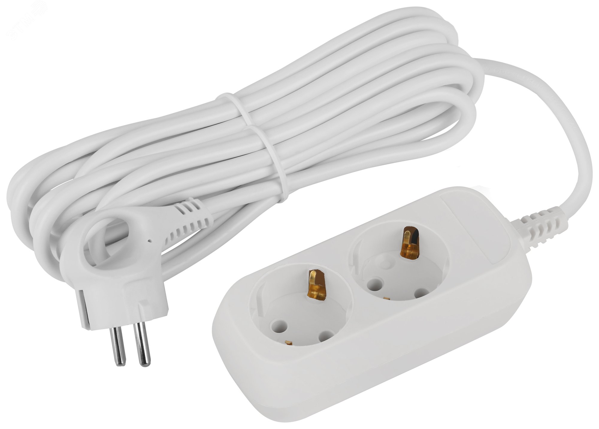 Изображение товара Удлинитель электрический Эра GREENLINE UDL-16-250-E 2 розетки 5м