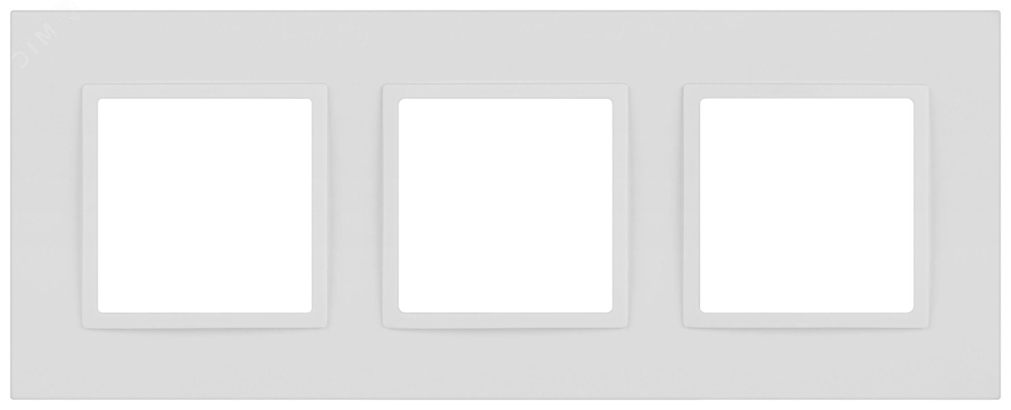 Изображение товара Рамка для розеток и выключателей 3 поста белый матовый пластик ЭРА Elegance 14-5013-01М (шт)