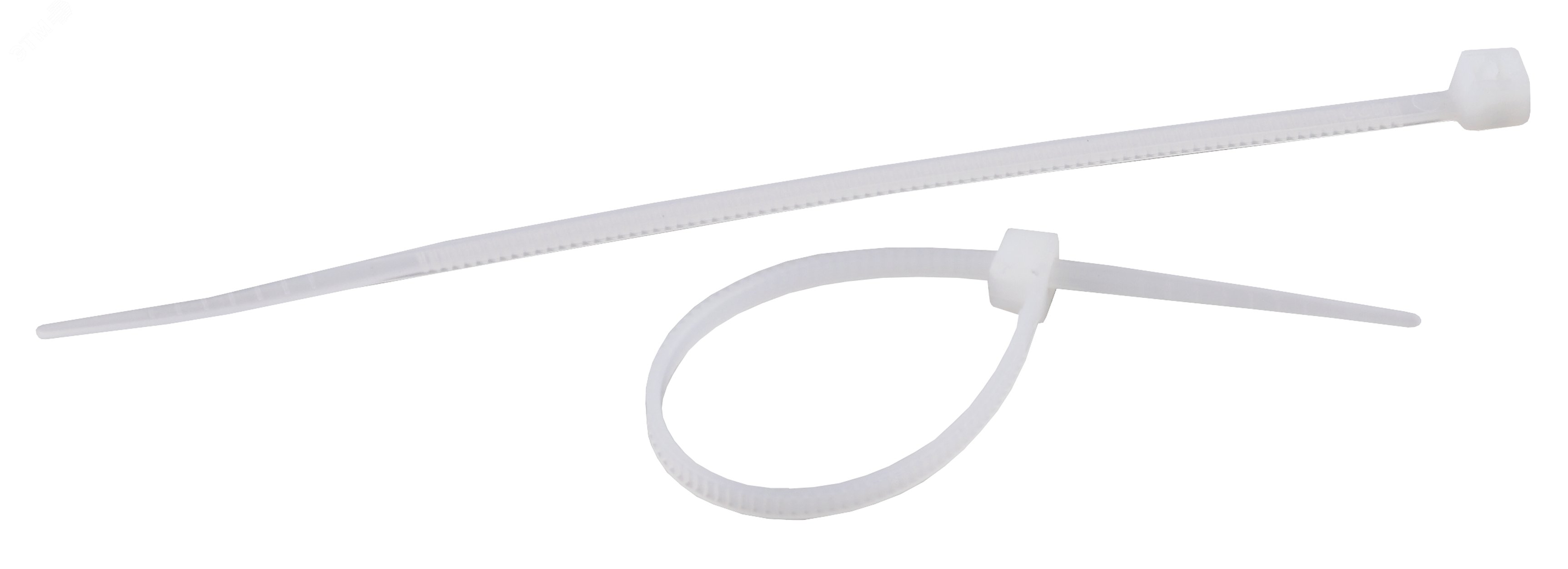 Изображение товара Стяжка кабельная 4x300 белая ЭРА 25 штук для монтажных работ