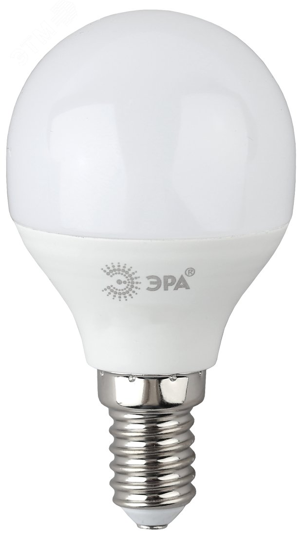 Лампа светодиодная LED P45-8W-865-E14 R (диод, шар, 8Вт, хол, E14) (10/100/3600) Б0045358 ЭРА - превью 4