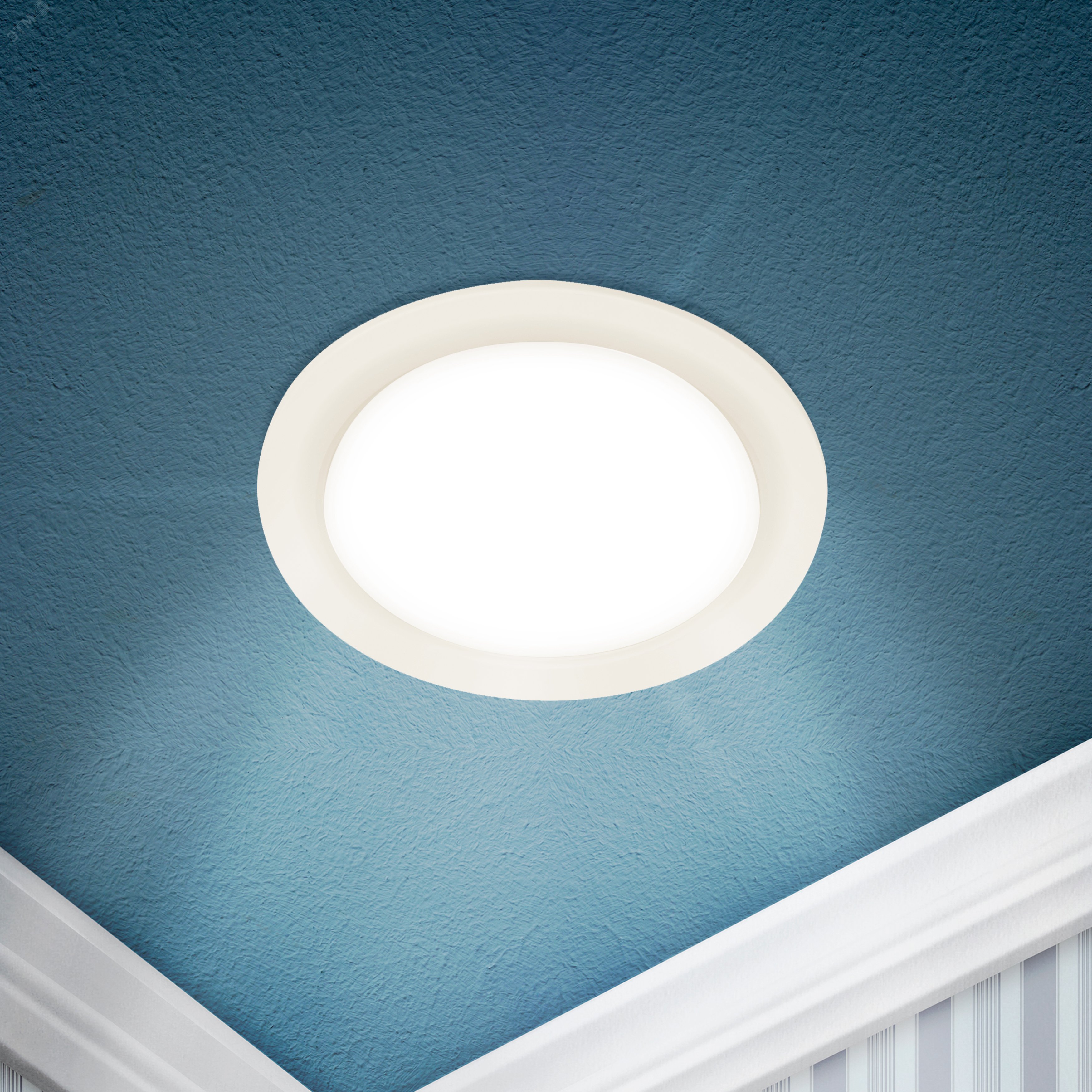 Изображение товара Встраиваемый светодиодный круглый светильник 9Вт 3000К IP40 ЭРА LED 17-9-3K