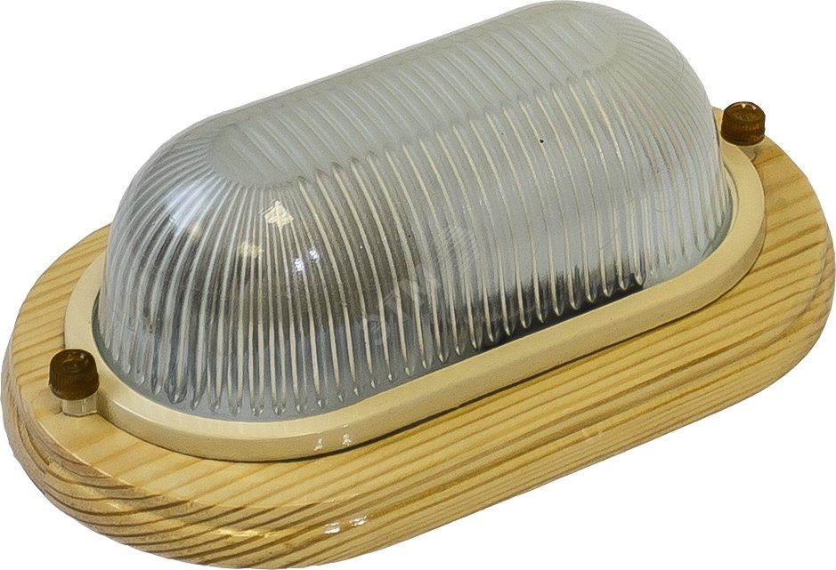 Светильник дерево, плафон стекло, 60Вт, Е27, 220В, IP54 НБО 03-60-021