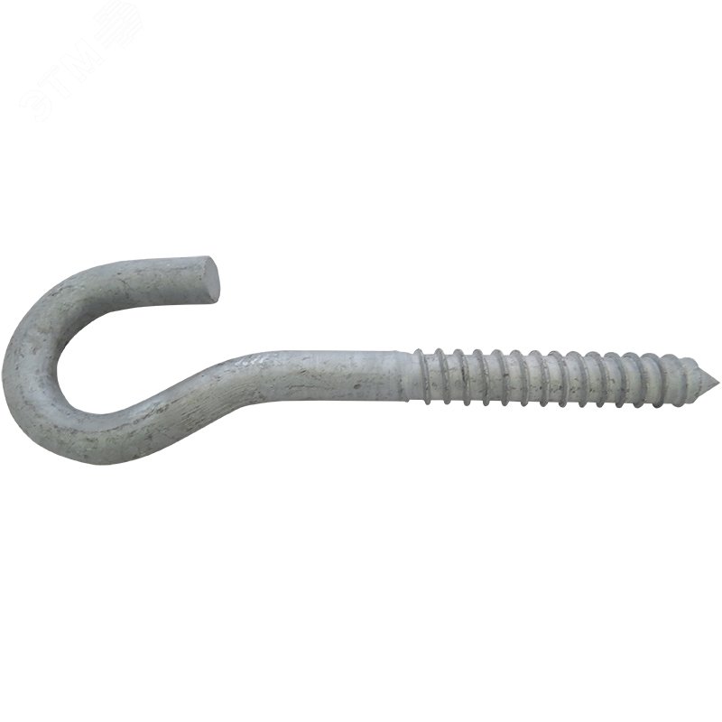 Изображение товара Крюк-шуруп BT8 для анкерного крепления СИП металлик Россия