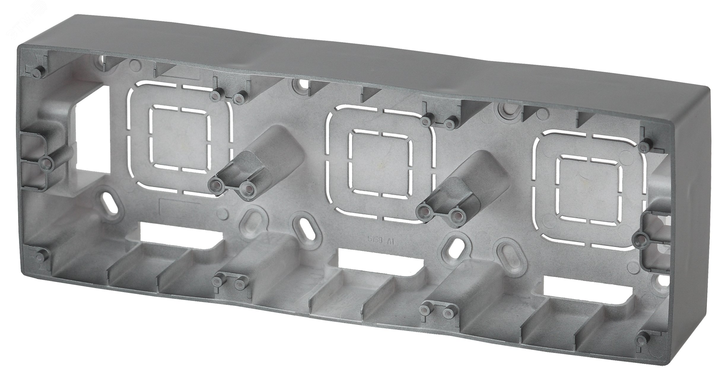 Изображение товара Коробка накладного монтажа 3 поста Эра12 графит IP00 Россия