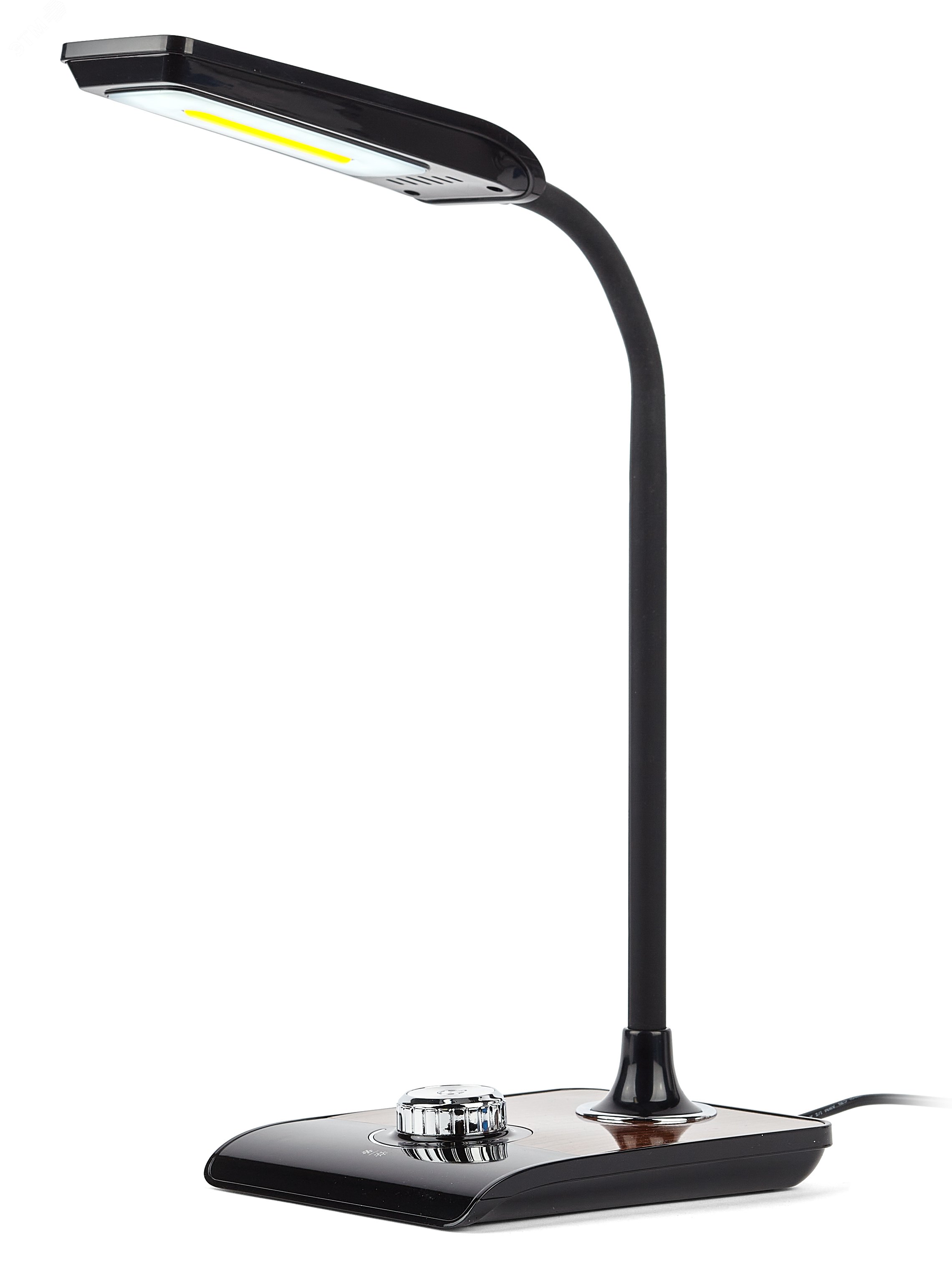 Светильник настольный светодиодный черный с деревом NLED-473-10W-BK ЭРА Б0033305 ЭРА - превью 4