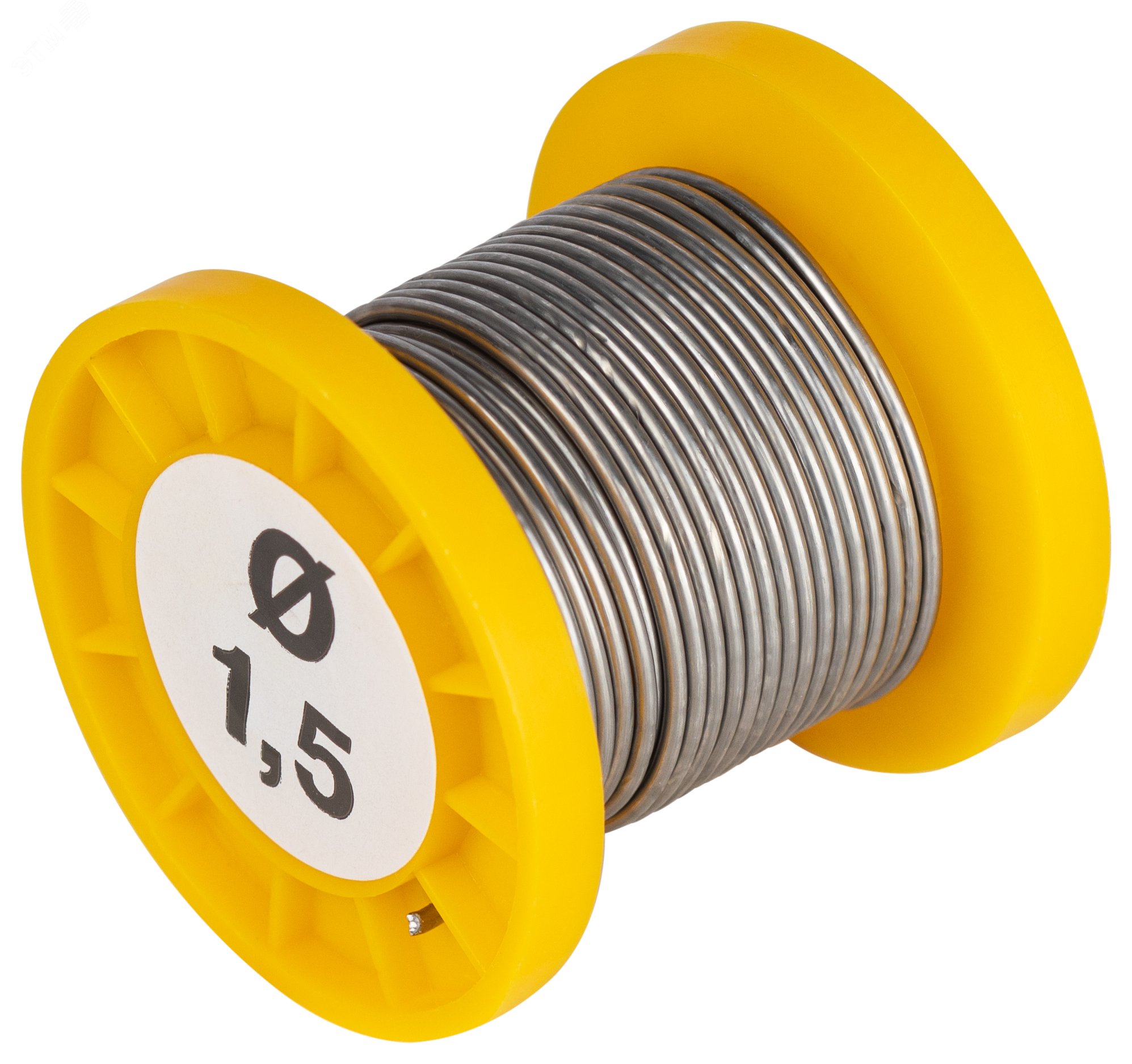 Изображение товара Припой с канифолью для пайки ПОС 61 трубка d 1.5 мм, катушка 50 гр (шт)